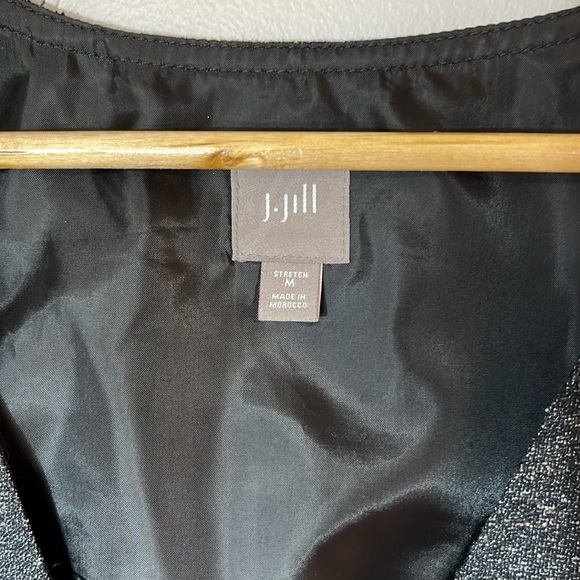 J. Jill Stretch Vest Charcoal Gray Tweed, Size M - Picture 2 of 4